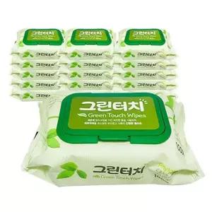 [룽스_63]그린터치물티슈(100매)-30개 대용량물티슈