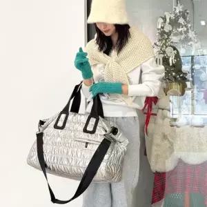 5컬러 여행 운동 빅사이즈 패딩 보스턴백 숄더백 패딩가방 패딩숄더백 패딩보스턴백