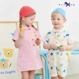 [블루독베이비] 20+7% 쿠.폰 여름 입고! 봄 클리어런스 등원룩/신학기룩 ~70%OFF  바람막이/상하복/원피스/내의/팬츠 외 100종