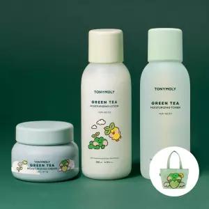 [그린티 3종 SET] 토너+로션+크림(200ml*2 +100ml)(+미니니 에코백)