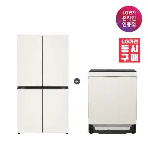 LG 디오스 오브제컬렉션 매직스페이스 냉장고 + LG 디오스 식기세척기 (T875MEE111 + DUE6BGL1E)