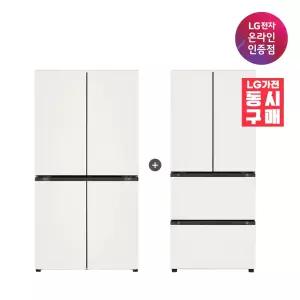 LG 디오스 오브제컬렉션 매직스페이스 냉장고 + LG 디오스 김치톡톡 (T875MEE111 + Z408MEEF23)