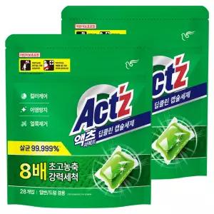 액츠 퍼펙트 캡슐세제 딥클린 28개입, 2개