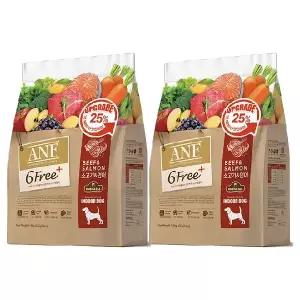ANF 6free 플러스 인도어 독 소고기 연어, 1.6kg, 2개