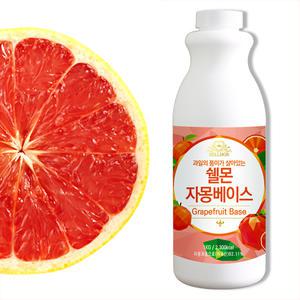 쉘몬 과일 농축액 에이드 베이스 1kg 자몽