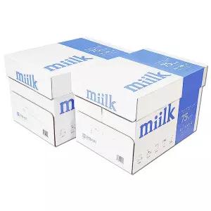 밀크 A4 복사용지 A4용지 75g 2000매 2박스
