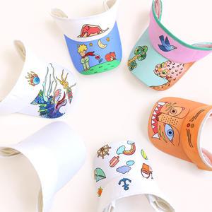 민화 썬캡/썬캡 /모자만들기/ 만들기재료/ 캔버스천모자
