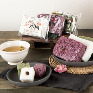 (정통)광양기정떡(증편)제조방법특허 백미/흑미/쑥 1.1kg(혼합 8개입)