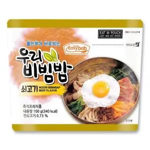 [이지밥]우리비빔밥 쇠고기 100g 전투식량 여행음식 비상식량 간편식 등산도시락