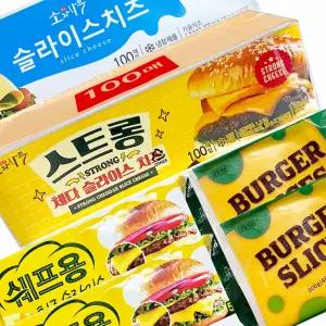 동원 소와나무 체다 슬라이스 치즈 4종 100매 남양 쉐프용 스트롱 체다 업소용 호크랜드