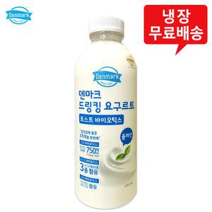 덴마크 드링킹요구르트 플레인 750mLx6병/대용량/무배
