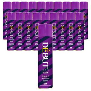 데뷰 센스 헤어스프레이 무스크향 300ml x 20개 헤어 강력 셋팅 고정 스타일링 스프레이