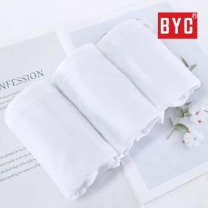 BYC 백색 순면 100% 여성 3입 팬티 할머니 출산 산후 산전 화이트 빅사이즈