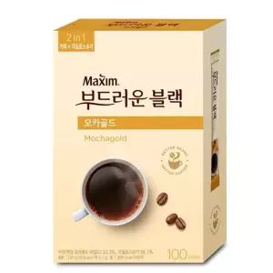맥심 부드러운블랙 모카골드 100T