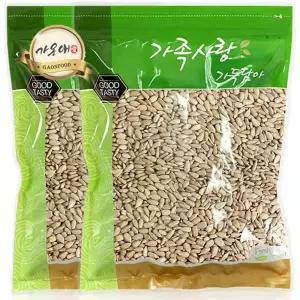 [가온애] 해바라기씨 1kg x2팩 / 해바라기씨앗 견과 견과류 호박씨 건과 건과류 해씨 호씨 땅콩류 간식