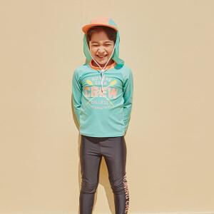 [아이스샌드] 키즈 유아 남아동 래쉬가드+플랩캡  수영복 세트 BR-77204