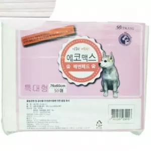 에코맥스 특대형 패드 50매입(76CMx60CM) /애견패드