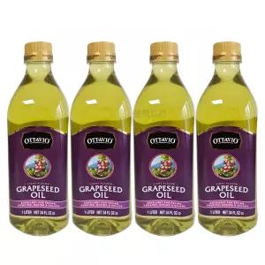 오타비오 포도씨유 1L X 4 발연점 높은 100프로 포도씨 식용유