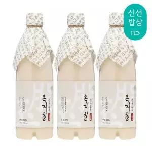 [품질보장] 무료배송 우리도가 옥지춘 10도 750mlx3 프리미엄 막걸리