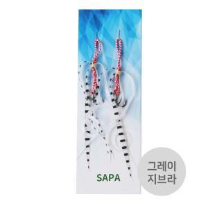[SAPA]타이라바 스커트 그레이지브라 참돔낚시 채비 실리콘[33029877]
