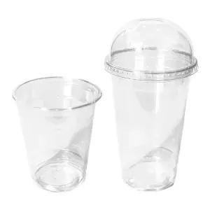 92파이 아이스컵 일회용 큰 테이크아웃 480ml(16온스) 투명 PET 플라스틱컵 50개입