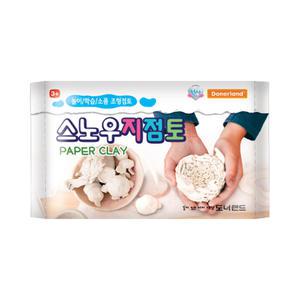 도너랜드 스노우지점토 200g 공예 조형미술 미술용품 학습 준비물 1박스 50개