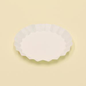 블레스팩 단무지 접시 원형 흰색 무지 종이 5000개 90파이 포장 트레이 상자 일회용