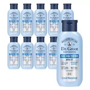 [유통기한 임박] 닥터그루트 스칼프솔루션 샴푸 쿨멘솔, 180ml, 10개