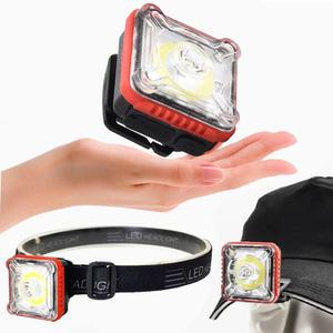 450루멘 SMD 10W COB LED 충전식 모자랜턴 휴대용 산책 초경량