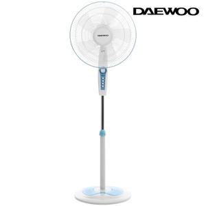 대우 16형 키높이 스탠드 선풍기 5엽날개 고출력 저소음 타이머 DWF-RS316B 화이트