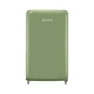 [현대큐밍] 레트로 소형냉장고 118리터 올리브그린 QRAE12TOG1T 설치 상품 / 예약판매