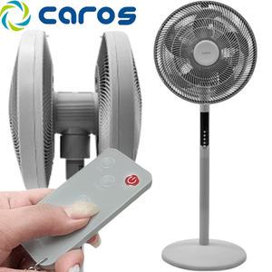 CAROS 업소용 양방향헤드 선풍기 더블헤드 리모컨 냉방기 16인치 타이머 양면 선풍기