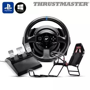 [트러스트마스터] T300RS GT 레이싱휠, GT Lite Carbon Grey 시트 패키지 SSG