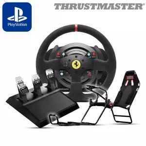 [트러스트마스터] T300 페라리 Integral 레이싱휠, GT LITE 시트 패키지(PS5,PS4,PC용) SSG
