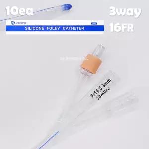 폴리카테터 10개 - 3way 16FR 비뇨기과용 튜브카테터 도뇨관 튜브