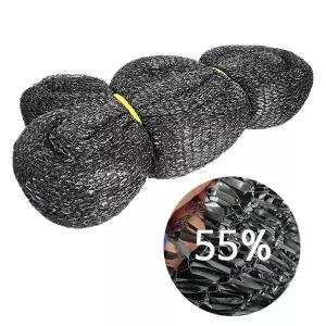 옳은유통 국산 블랙 55% 차광망 6mX10m/ 베란다 농사 텃밭 비닐하우스 옥상 햇빛 차광막 차양막 그늘막