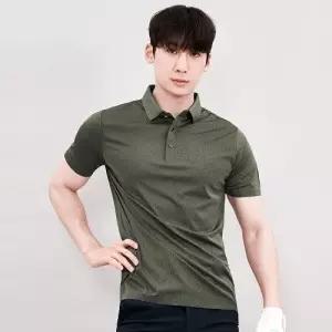 크센 남성골프 무봉제나염스판 쿨 반팔카라티셔츠 남