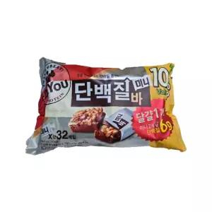 닥터유 단백질바 미니 32입 445.5g 과자 간식 퀵차지팩 대용량