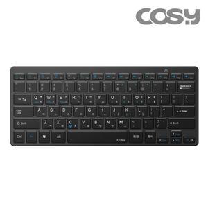 COSY 슬림 블루투스 키보드 (블랙) 노트북 태블릿 아이패드 갤럭시탭 스마트폰 무선키보드 (블루투스5.0 연결)