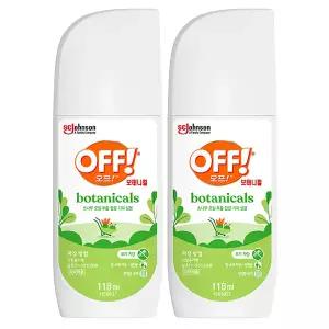 오프 모기기피제 보태니컬 미스트, 118ml, 2개