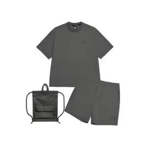 [내셔널지오그래픽]내셔널지오그래픽 N242UPB900 우븐 반팔 반바지 스트링백 3PCS 세트 C GREY