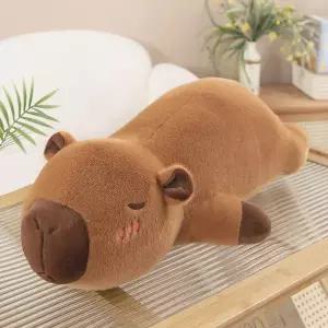[젊은이마켓]대형 카피바라 인형 64cm 동물인형 바디필로우 안고자는인형 베개