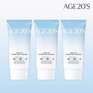 에이지투웨니스 스킨핏 하이드라 수분 선크림 50ml x 3개