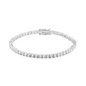 [로이드]동아수성 [기간 한정 50%OFF] 화이트 타임리스 3MM 베이직 테니스 팔찌 (M) LLBB23325T 17cm