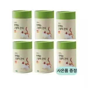 굿밸런스 고양이 짜먹는 간식 연어치킨 60P 6개