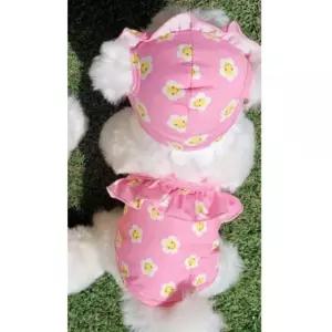 고품질 강아지 데이지 X자 수영복 핑크 2XL 1P 물놀이 나시 (WFI19YS)