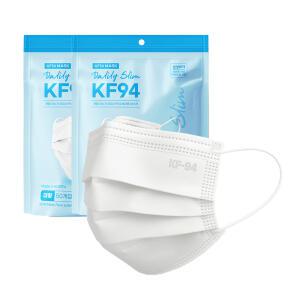 가드데이 황사방역 숨쉬기편한 보건용 덴탈 마스크 대형 KF94 100매 화이트