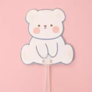휴대용부채 동물 곰 부채 캐릭터 여름 손부채 손잡이부채 여름부채 (WFGT95S)