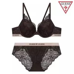 [롯데백화점]게스 로즈골드밴딩 레이스 브라팬티세트 GDWBRPT742BR