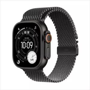 애플워치 울트라 3 셀룰러 49mm 블랙 티타늄 케이스 블랙 티타늄 밀레니즈 루프(S) MF1N4KH/A